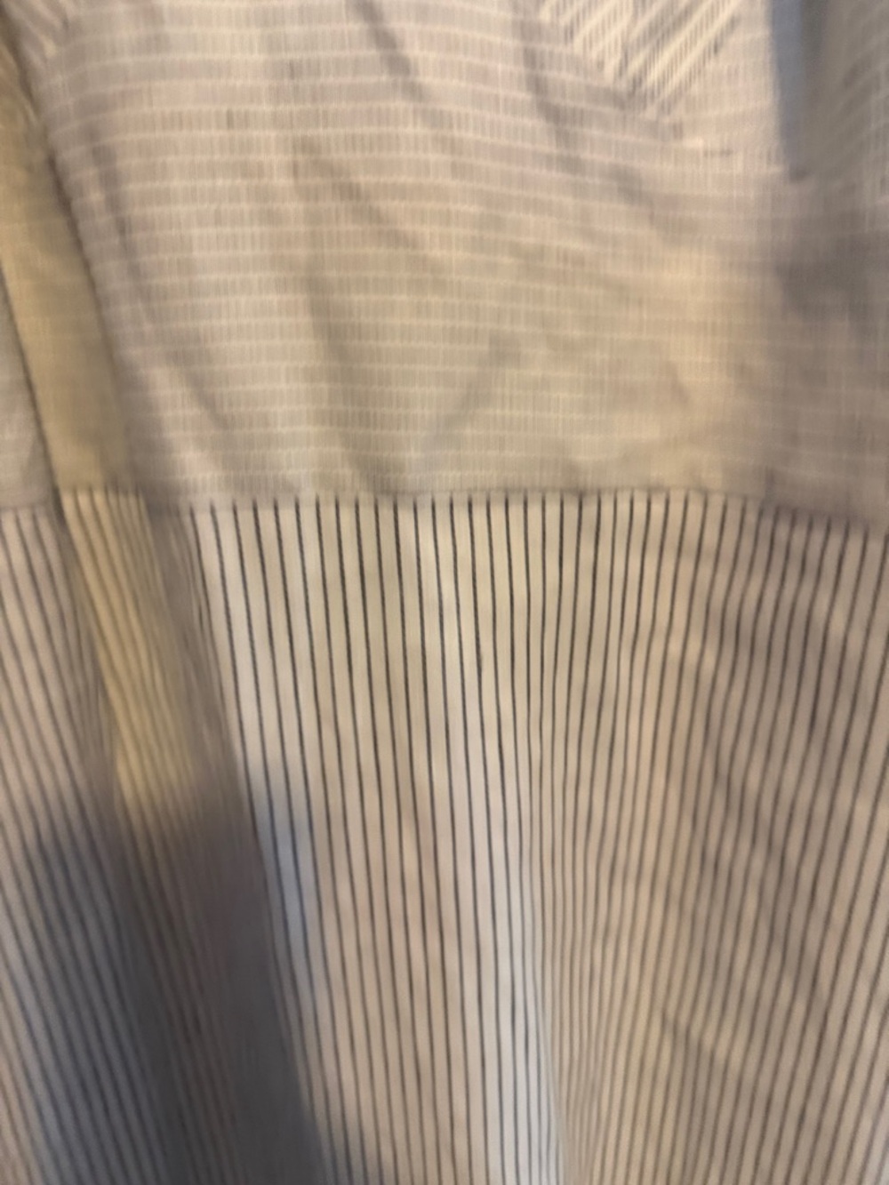 Banana Republic White and Light Gray Pinstripe Sleeveless Midi Dress - Picture 4 of 6